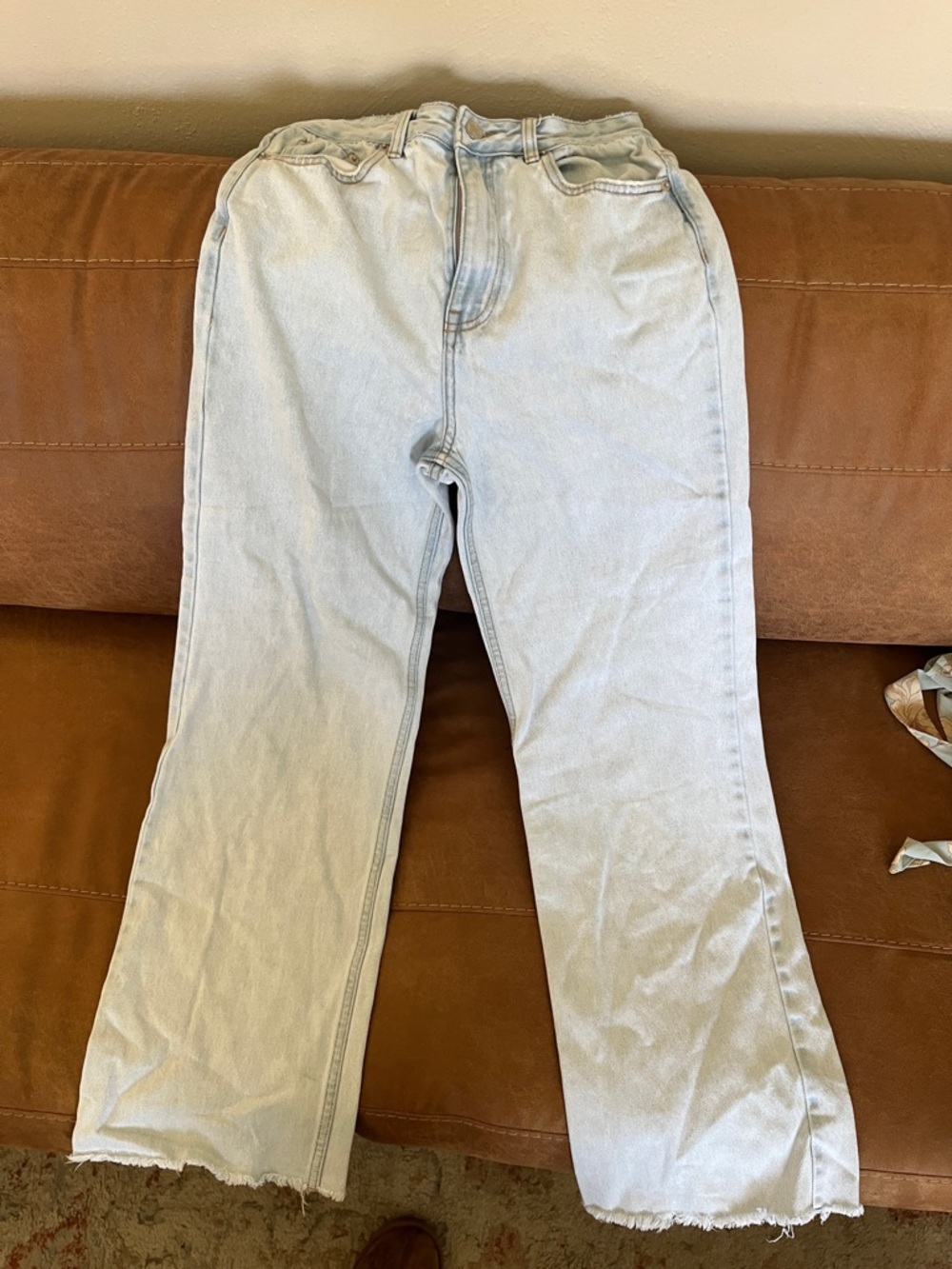 Glassons Light Blue Wide-Leg Flare Jeans